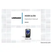 Lowrance Hook-3x DSI Fish Finder manual cover