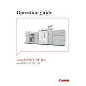 Canon varioPRINT DP Line 140 manual cover