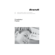 Brandt UD2021 Freezer manual cover