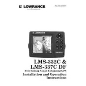 Lowrance LMS-332C Fish Finder manual cover