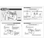 Casio QV5000SX Camera manual cover