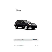 Subaru Outback 2.5i Limited 2012 SUV manual cover