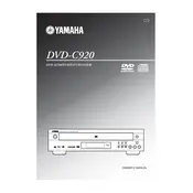 Yamaha DVD-C920 Disc Player manual cover