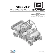 Gravely Atlas JSV 996202 2018 Utility Vehicle manual cover