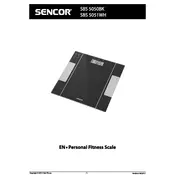 Sencor SBS 5050BK Scale manual cover