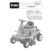 Toro 38-inch 55650 Tractor manual cover