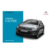 Citroën C-Elysée 2017 Sedan manual cover