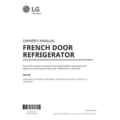 LG LRFDC2406D Refrigerator manual cover