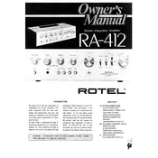 Rotel RA-412 Amplifier manual cover