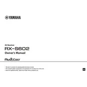 Yamaha RX-S602 Receiver manual cover