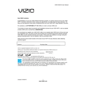 Vizio E420VO TV manual cover