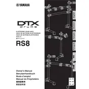 Yamaha RS8 Drums manual cover