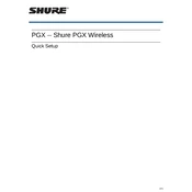 Shure PGX Microphone manual cover