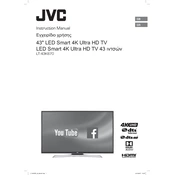 JVC LT-43K870 manual cover