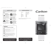 Carlton EF1000 manual cover