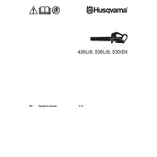 Husqvarna 436LiB Leaf Blower manual cover