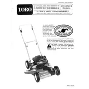 Toro Whirlwind II 19-inch 16009 Mower manual cover