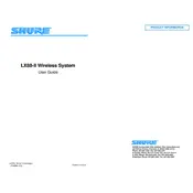 Shure LX88-2 Microphone manual cover