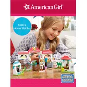 Mega Bloks Mattel American Girl Nicki Horse Stables DPK85 Construction Set manual cover