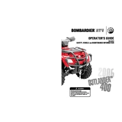 Rotax Outlander 400 XT 2006 Vehicle manual cover