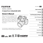 Fujifilm FinePix HS22EXR Camera manual cover