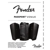 Fender Passport Venue 6947000000 120V 60Hz Sound System manual cover