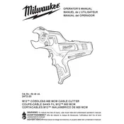 Milwaukee M12 2472-20 Cutter manual cover