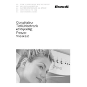 Brandt CM3000 Freezer manual cover