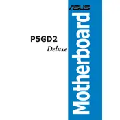 ASUS P5GD2 Deluxe Motherboard manual cover