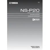 Yamaha NS-B20 Speaker manual cover