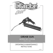 Clarke 3110433 CAT33B Grease Gun manual cover