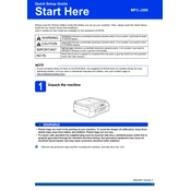 Brother MFC-J200 manual cover