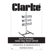 Clarke 6920206 CIH3 3kW Portable Infrared Paint Dryer manual cover