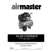 Clarke 2244020 Airmaster Tiger 16 510 Air Compressor manual cover