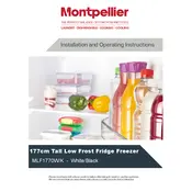 Montpellier MLF1770K Refrigerator manual cover