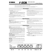 Yamaha F-20B Amplifier manual cover