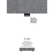 Rotel RT-1080 Tuner manual cover