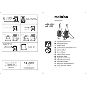 Metabo AS 1200 Vacuum Cleaner manual cover