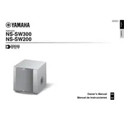 Yamaha NS-SW200 Subwoofer manual cover