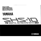 Yamaha SHS-10 Keyboard manual cover