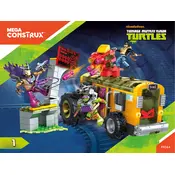 Mega Construx Mattel Shellraiser Showdown FFC64 Construction Set manual cover