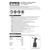 Sealey SA314.V5 Riveter manual cover