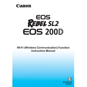 Canon EOS Rebel SL2 manual cover