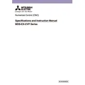 Mitsubishi MDS-EX-CVP Numerical Control manual cover