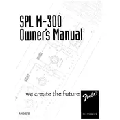 Fender SPL M-300 071-3000-000 120V Amplifier manual cover