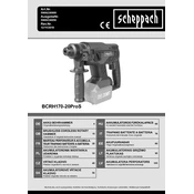 Scheppach BCRH170-20ProS 5909230900 Rotary Hammer manual cover