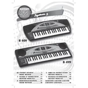 Bontempi B 499 System 5 manual cover