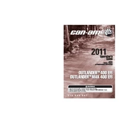 Can-Am Outlander 400 EFI 2011 Vehicle manual cover