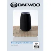 Daewoo Bluetooth Speaker With Voice Assist AVS1425 Speaker manual cover