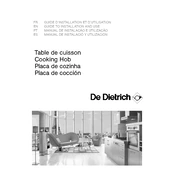 De Dietrich DTV714B Hob manual cover